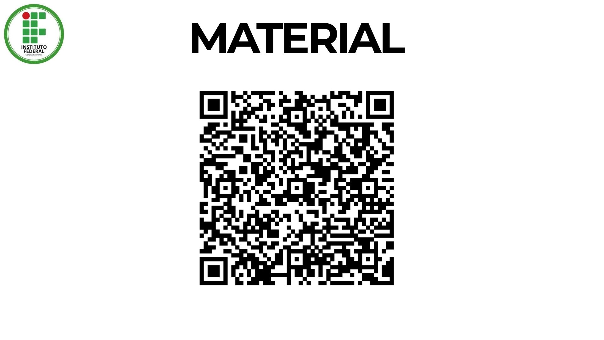 Slide 2: QR Code do material
